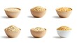 © Photo Dogg - set of dry common oatmeal in a bowl popular