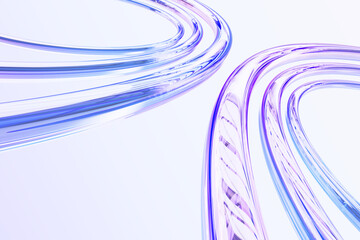 3d glass holographic transparent streaks with speed motion effect. dynamic blue pink background with