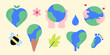 © Seiju - Various shapes of Earth. Earth day, environment, sustainability, love our planet