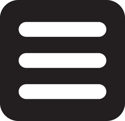Wall Mural - hamburger web and mobile app menu icon in flat style. vector buttons for website ui navigation. app 