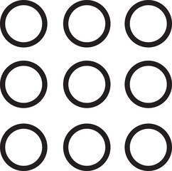 Wall Mural - hamburger web and mobile app menu icon outline style. vector buttons for website ui navigation. app 