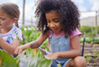 © peopleimages.com - Children, field trip and learning with school girl on farm for agricultural sustainability in countryside. Education, excursion and youth in nature with friends outdoor for development or study