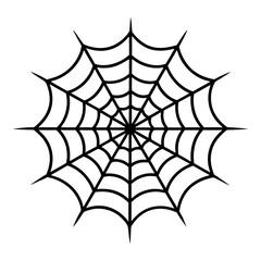 Spider Web Line Art Illustration