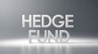 © DavoeAnimation - Hedge fund concept with bold typography on a smooth gradient background