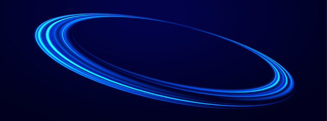 Wall Mural - holographic plasma circles: a celestial formation of radiant, electrified light rings that evoke the