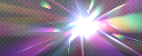 Wall Mural - hypnotic prism reflection: a kaleidoscopic fusion of diagonal light streaks, gradient colors, and a 