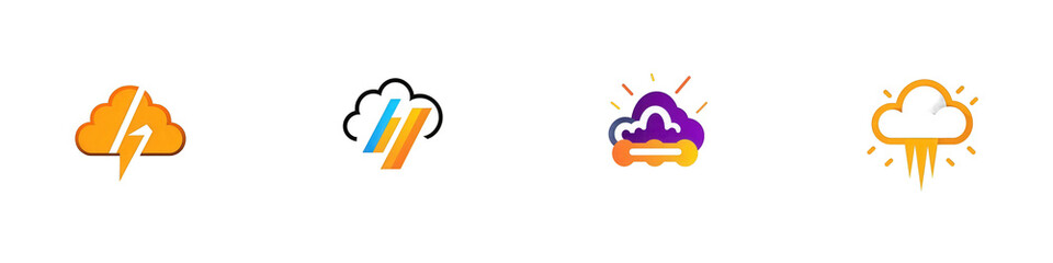 Pixel art cloud designs on black isolated on white or transparent png