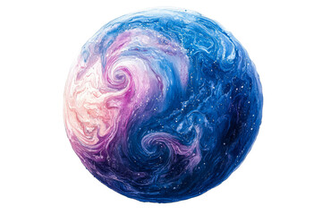 Swirling colors of the galaxy in vibrant hues