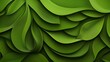© Ren - Abstract 3D Render: Lush Green Leaf Texture AI Generated