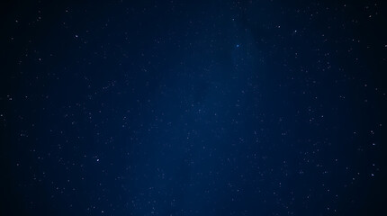 blue night sky milky way and star on dark background with noise and grain, created with generative a