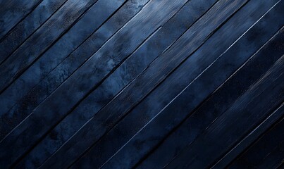 Wall Mural - dark navy blue wooden planks background