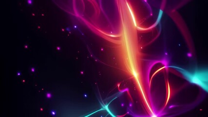 Wall Mural - A colorful, swirling galaxy of lights and stars