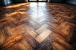 © Mariya - Oak Wood Parquet Floor Vintage Texture Photorealistic Warm Lighting