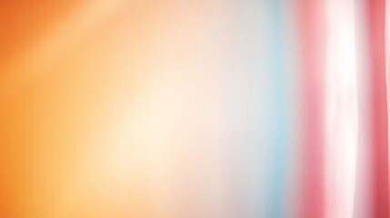 Wall Mural - Abstract gradient background of soft orange, pink, and light blue hues