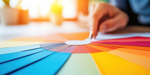 Aufkleber - Dynamic Financial Analytics Vibrant Color Palette Visualization for Next-Gen Business Intelligence and Strategic Decision-Making Insights