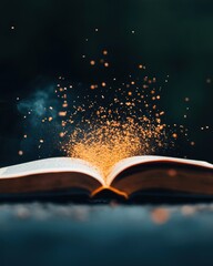 Aufkleber - Immersive Digital Storytelling Magical Realism Book Transforming with Luminescent Narrative Particles - Innovative Content Creation for Millennial Creators