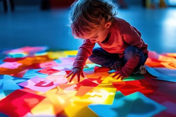 Aufkleber - Neurodiversity-Driven Learning Colorful Interactive Play Experience for Gen Alpha Exploring Sensory Cognitive Development Through Innovative Tactile Design