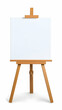 © CHURIN - Wooden easel with blank canvas