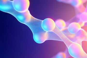 Fototapete - a colorful abstract background with a blue and pink background