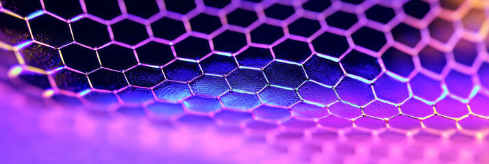 Fototapete - a close up of a wire mesh
