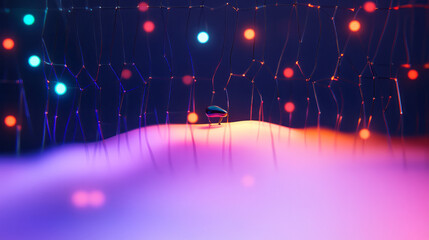 Fototapete - a bunch of lights