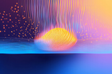 Fototapete - abstract background with lines and stars