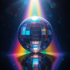 Wall Mural - close up, blurred rainbow refraction overlay effect. light lens prism effect on black background. co