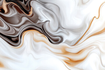 Wall Mural - abstract art with swirling dark and light tones creating fluid patterns