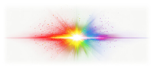 Wall Mural - png an isolated rainbow blink sun ray light effect outdoors nature bright.