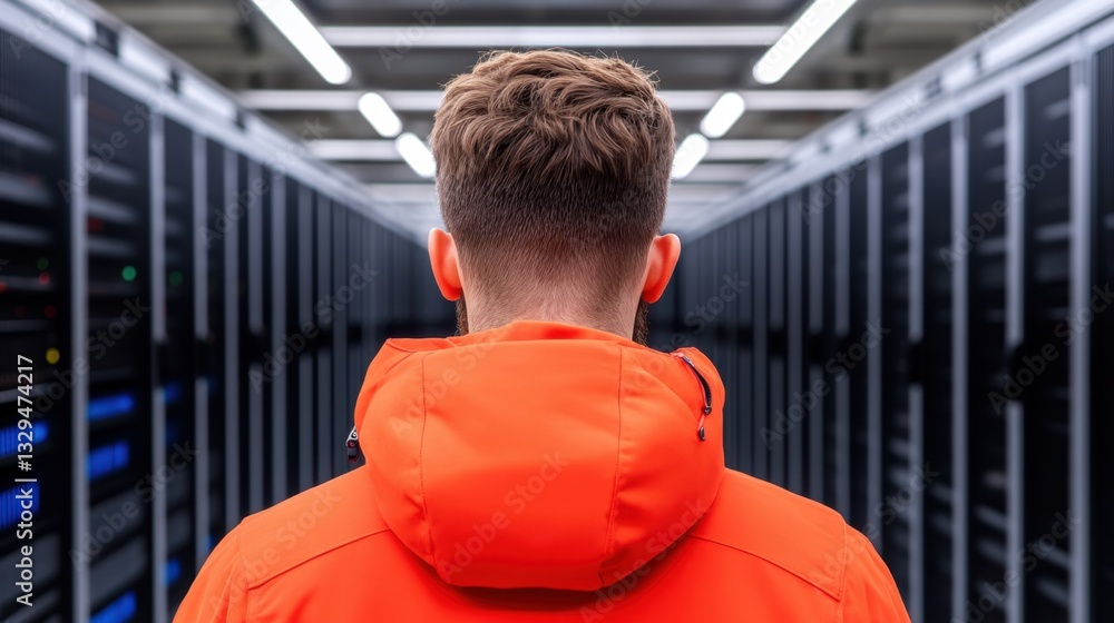 Inside the high-tech data center, engineers watch over massive server ...