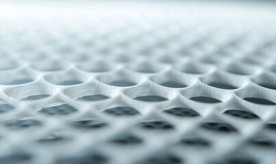White Geometric Netting