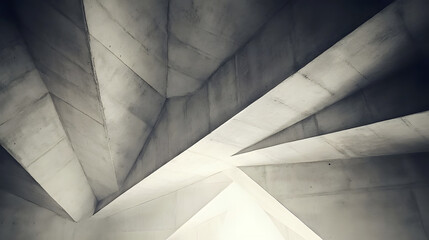 Wall Mural - striking white building bathed in light with rays coming through the ceiling showcasing geodesic tri