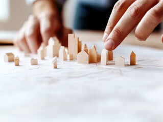 Poster - Urban Futures Unveiled Minimalist Architectural Model Design and Strategic City Planning - Innovative Spatial Visualization for Smart Sustainable Development
