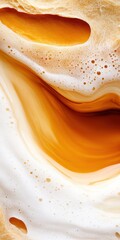 Poster - Fluid Amber Wellness Organic Abstract Texture Design for Mindful Branding - Immersive Sensory Experience in Sustainable Visual Storytelling