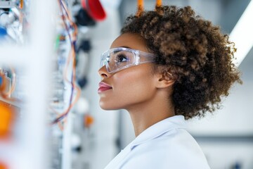 Aufkleber - Empowering AI Innovation Next-Gen Female STEM Professional Pioneering Technological Frontiers with Precision, Creativity, and Advanced Research Expertise