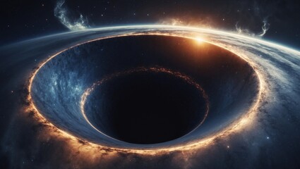 Wall Mural - the largest black hole that can exist.
