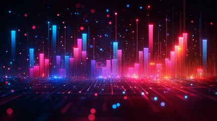 Business with technology, high technology for future. Generative AI Illustration.