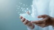 © tawat - Glowing star emerges from smartphone, magic in the palm of your hand smartphone
