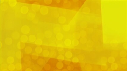 Wall Mural - Abstract yellow orange background with liquid Paint strokes and Circles Bokeh, loop animation, seamless footage.