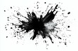 © top images - Black and white image of a splatter of ink on a white background