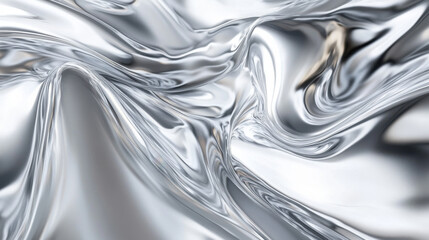 Wall Mural - abstract silver liquid metal texture background
