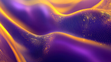 Wall Mural - abstract purple and gold wave background