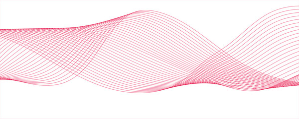 Vector abstract pink light blend paper wave flow digital gradient transparent minimal flowing diagonal creative wavy line design texture background . Futuristic technology and sound wave lines backgro