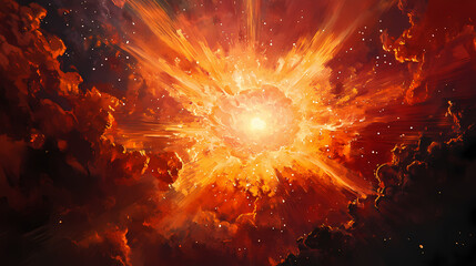 Wall Mural - cascade shimmering human brain