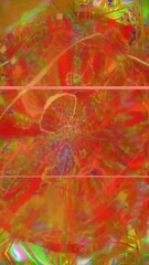 Aufkleber - Colorful abstract patterns swirl and pulse with vibrant energy in a mesmerizing display.  Vertical video. 