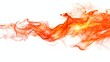 © Studicon - A long orange flame with a white background