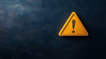 yellow warning sign symbol or alert safety danger caution illustration icon.
