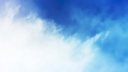 Wall Mural - Blue to White Grainy Gradient Background for Creative Projects