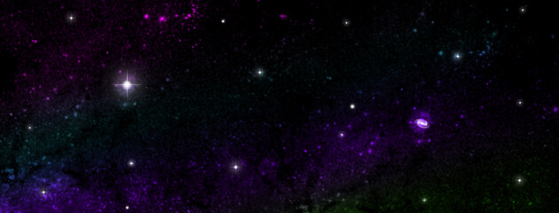 Wall Mural - galaxy in a free space.