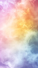 Aufkleber - Pastel colored smoke creating a dreamy and ethereal atmosphere, perfect for backgrounds and creative projects